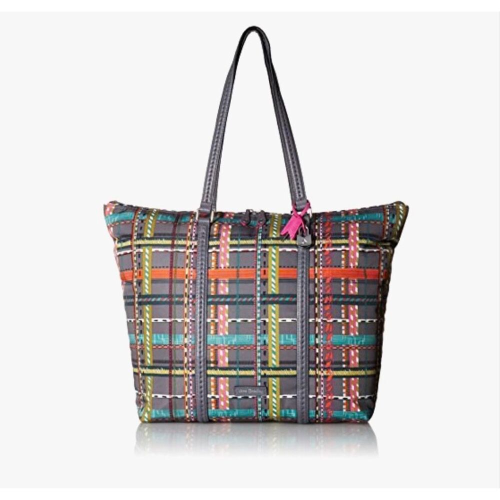 Vera Bradley Midtown Tote in City Plaid pattern NWOT